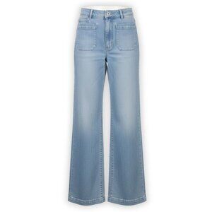 Rolla's Women's Size 29 Wide Leg Light Blue Organic Cotton Denim Blue Jeans